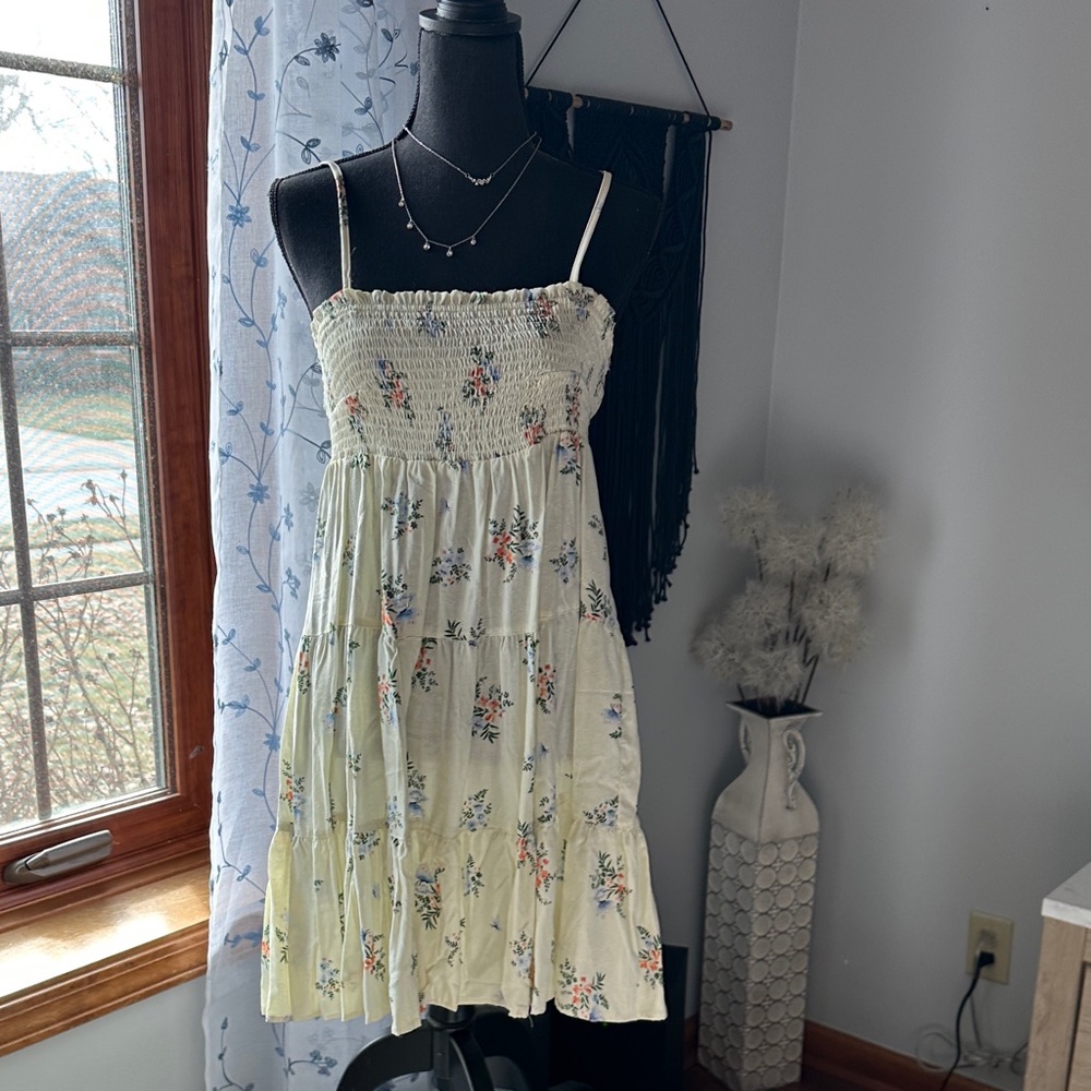 Angie Green Smocked Dress